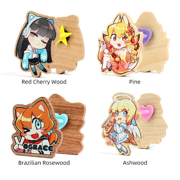 Anime-Inspired Wooden